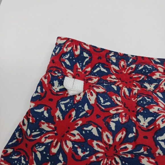 J. Crew Floral Swim Trunks Red Blue Size 30 - Picture 10 of 12